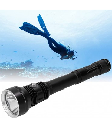Alomejor 8000 Lumen Tauchtaschenlampe Wiederaufladbare Tauchlampe mit 5 Modi 800M Unterwasser wasserdichte Taschenlampe - BCCFVQMW