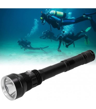 Alomejor 8000 Lumen Tauchtaschenlampe Wiederaufladbare Tauchlampe mit 5 Modi 800M Unterwasser wasserdichte Taschenlampe - BCCFVQMW