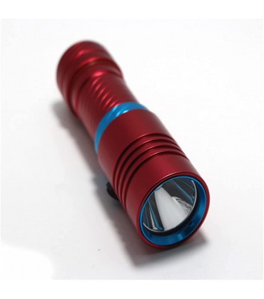 LED U-Boot-Licht Professionelles Tauchlicht 5000Lm Wasserdichtes Tauchen Unterwasser 100 Meter LED Tauchen Taschenlampe Taschenlampe Lampe Licht Camping Angeln Tauchen Taschenlampe Batterietyp: Rot, - BZQXO8QM