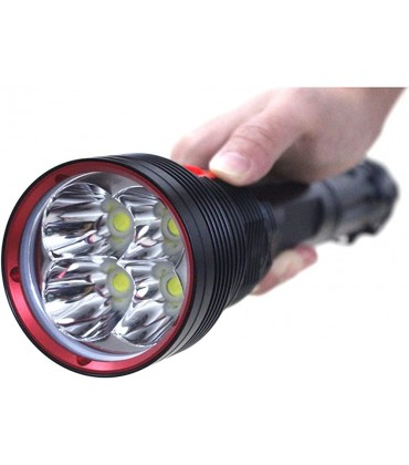 Tauchlampe 8000 Lumen 4 x XHP70 wasserdichte Tauchlampe leistungsstark XHP70 Unterwasser-Blitzlicht Tauchlampe wasserdicht mit wiederaufladbarem Akku Farbe: B Größe: 1 - BYZSY6WW