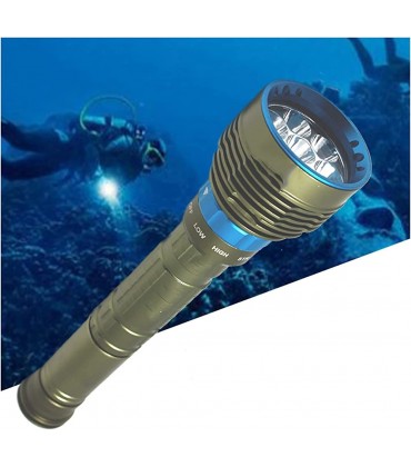 Tauchlampe professionelles Tauchlicht 8000 Lumen 7 * XML T6 L2 LED Tauchtaschenlampe 3 Modi Wasserdichtes Unterwasserlicht 26650 Taschenlampe Jagdblitzlicht Tauchtaschenlampe - BFHFO65E
