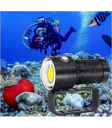Tauchlicht Unterwasser-Fotografie Licht Highlight 12000Lumens Kobold Lampe LED Tauchen Taschenlampe 100 m wasserdicht Video-Fackel Helle Beleuchtung unter Wasser - BTEYWQHW