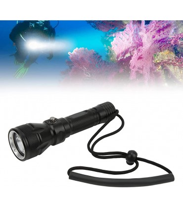 Zopsc-1 Unterwasser-Taschenlampe Aluminiumgehäuse 3 Lichtmodi Tauchlampe A24 schlagfest harteloxiert für Camping - BJYVZ8WK