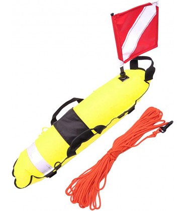FITYLE Diving Buoy Float Signal Marker Training Booy Float Sign mit Dive Flag Safety Gear für Scuba Diving Spearfishing Snorkeling Diving - BDRSEHKK