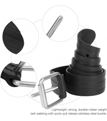SolUptanisu Tauchgürtel Tauchen Gewichte Gürtel Gummi Tauchgürtel Verstellbarer Schnorchel Tauchgewichts Gürtel mit Schnellverschluss Schnalle für Tauchsport Technologie Tauchgürte1.8M - BFUOO886