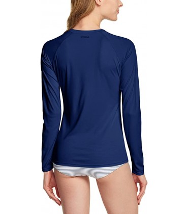 TSLA Damen UPF 50+ Langarm-Schwimmen-Hemd UV Sonnenschutz Rash Guard Regular-Fit Quick Dry Wasser Hemden - BILIEK2W