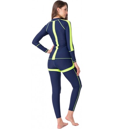 UR MAX BEAUTY Frauen 3Pcs Full Body Rash Guard Swimsuit- Langarm Sport Weste Hosen- Für Tauchen Schnorcheln Surfen Sport-Haut - BSFKVA94