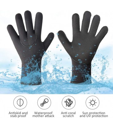 BDL 1 Paar 3mm Neopren Neoprenanzug Handschuhe Elastische Dehnbare Tauchhandschuhe Männer Frauen Surfen Kajak Tauchen Schwimmen Wassersport - BGTTK26W
