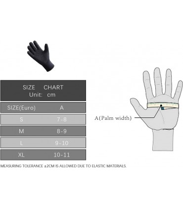 PAWHITS Neoprenhandschuhe 3 mm Thermohandschuhe Anti-Rutsch-Handschuhe für Männer und Frauen Herren Schwarz - BXVAGM4K