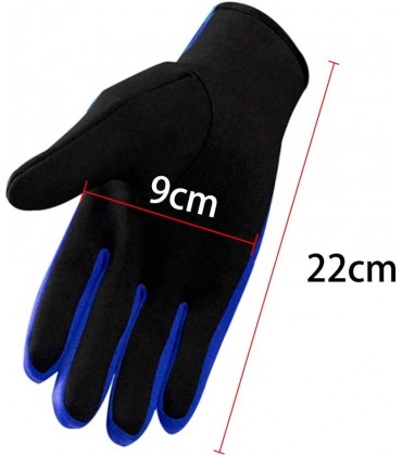 Prenium-Handschuhe aus Neopren Tauchhandschuhe Nylon doppelt Kälteschutz für Erwachsene verschleißfest rutschfest Sport Taucherausrüstung zum Schwimmen Surfen - BYDRVK67