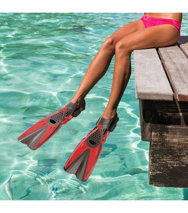 baprrjy Schwimmflossen Für Erwachsene Tragbar Verstellbar Flexible Flossen Schuhe Fußbekleidung Schnorcheln Tauchausbildung Tauchflossen - BNFRUH1J
