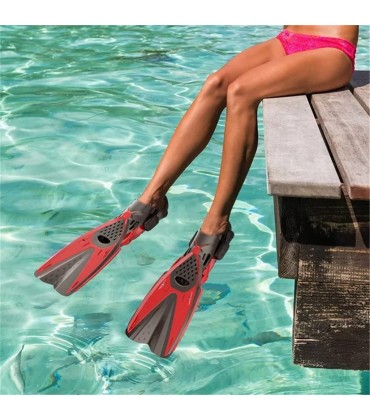 Professioneller Schnorchelfuß Verstellbare Schwimmflossen Tauchflossen Anfänger Wassersportausrüstung Tragbare Tauchflossen Color : D Size : ML XL - BYXKUWH6