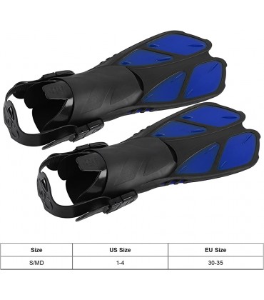 Schnorchelflossen Alvinlite Travel Size Verstellbare Tauchflossen Schwimmflossen für Männer FrauenMD - BSIVP3A5