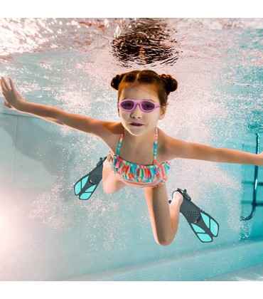 Schnorchelflossen verstellbare Flossen Schwimmflossen für Erwachsene und Kinder Kurze Tauchflossen zum Tauchen Schwimmen Schnorcheln - BNDWX7K9