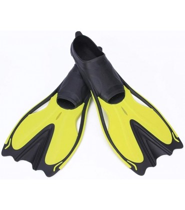 Schwimmflossen Schnorchel-Fußflossen für Erwachsene Kinder-Tauchflossen Anfänger-Schwimmausrüstung Tragbare Tauchflossen für Erwachsene und Kinder Color : Black Yellow Size : S - BAUYB4AQ