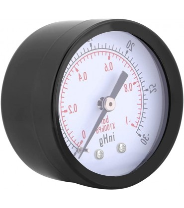 Demeras Luft-Vakuum-Druckmesser 50-mm-Manometer Gute Leistung Luft-Vakuum-Druck-Messwerkzeug 0-30inHg 0-1bar 1 4'Zoll Kleine Größe für 0~-30inHg oder 0~-1bar - BYDGF7K9