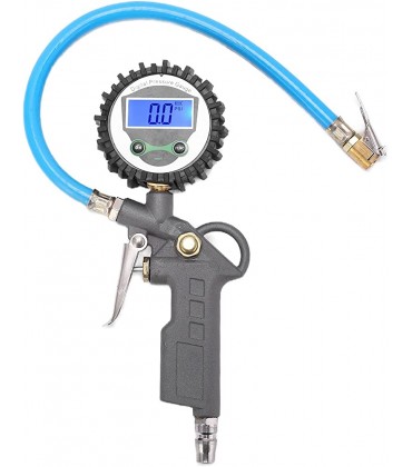 Digitaler Reifenfüller-Druckmesser Hintergrundbeleuchtung 0‑230PSI Zinklegierungsmesser Luftkompressorwerkzeug - BJMORWEK