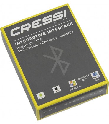 Cressi Unisex-Adult BT Interface Schnittstelle Grau Schwarz One Size - BGIDANDN