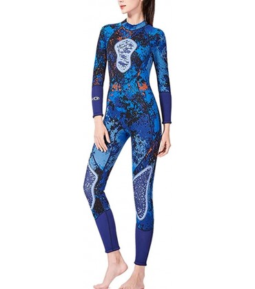 HUYP Neoprenanzug Womens Neoprenanzug Damen Schwimmen Schwimmen Nassanzug für Surfen Schwimmen Color : Blue Size : L - BCGUS423