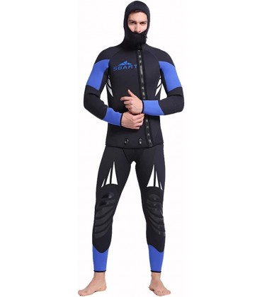 POOSR 5mm Neopren Neoprenanzug zum Speerfischen Schwimmen Unterwassertauchausrüstung Anzug Set Herren Schnorcheln Nassanzug - BRCPIVK8