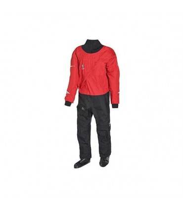 Crewsaver Bootfahren und Segeln Junior Atacama Drysuit Dry Suit Schwarz Rot Easy Stretch atmungsaktiv 3 Schicht Dry Suit - BSTYQMMA