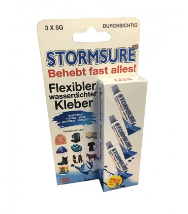 Stormsure Flexibler Reparaturkleber wasserdichter Kleber 3 x 5g Transparent - BEPHB4VB