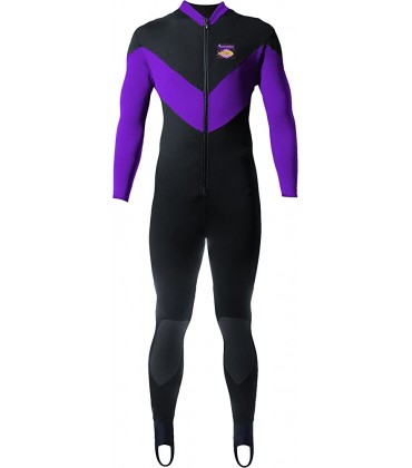 Aeroskin Full Body Suit Spine Kidney with Kevlar Knee Pads Black Purple Large - BZAHJM7Q