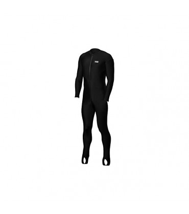 Aeroskin Nylon Lycra Full Body Suit Black Torso with Color Accent Black X-Large - BOJPE3DV