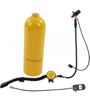 2L X5000Plus Tauchflaschen-Kit Unterwasser-Atemgerät Atemgerät Tauchen Doppelschultergurt-Set Tragbares Tauchflaschen-Kit - BCULCBW9
