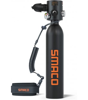 SMACO Mini Tauchflasche Sauerstoffflasche Taucherflasche Mini zum tauchen Mit 10 Bis 15 Minuten Tauchen Sauerstofftank Taucher Set Tauchausrüstung Tragbare 0.7L10 Tage Lieferung - BXTZYW59