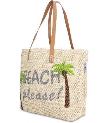 normani Große Strandtasche Badetasche Beachbag für Damen Weekend Bag Farbe Beach Please - BUZUH3WW