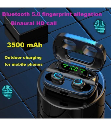Bascar Bluetooth Kopfhörer S11-TWS Bluetooth 5.0 Kabelloses Headset Drahtloser Kopfhörer Mini In Ear Ohrhörer Stereo Kopfhörer HIFI Sound IPX5 Wasserdichte Funktion - BAYCK4MH