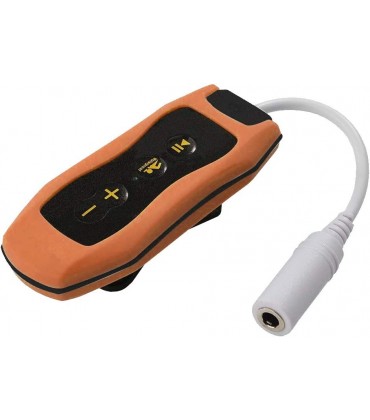 ORETG45 MP3-Musik-Player multifunktional mit Kabel FM-Radio Tauchen zu Hause tragbar zum Schwimmen IPX8 wasserdicht wiederaufladbar Wassersport orange - BXPOEKBJ