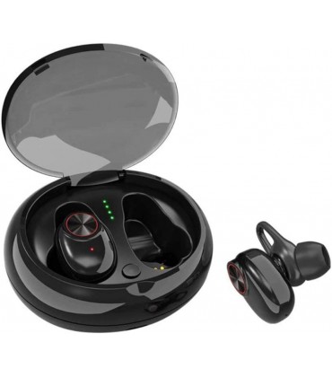 WANGLXBT StereoBluetooth Headset Stereo Binauraler Drahtloser Wasserdichter Sport Kopfhörer Mit Ladetasche Und Eingebauten Mikrofonen Für Laufen,Schwimmen,Fitness,arbeitenSport - BYZDDM32