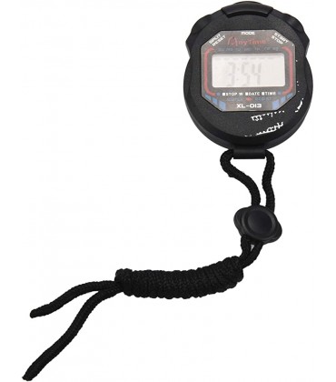 Auracure Digital Sportuhr Stoppuhr LCD Multifunktion Mit Timer Cord Schwarz - BEZXV6E7