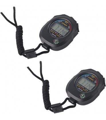 Fudax Digitaler LCD-Stoppuhr-Timer Stoppuhr-Timer Langlebig multifunktional zum Schwimmen für Pferderennen für Rennen - BXGKSH93