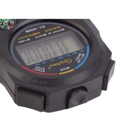 geshiglobal Professioneller Timer digitaler LCD-Chronograph Stoppuhr Sport-Wettbewerbswerkzeug schwarz - BVDCI4AQ
