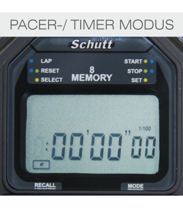 Schütt Stoppuhr PC-71 8 Memory Speicher | Timer Pacer | Digital Profi Stoppuhr mit Druckpunktmechanik | spritzwasserfest |Trainer | Sportlehrer - BYJFMQWE