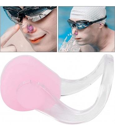 FECAMOS Trainings-Nasenklemme Silikon + PC wasserdichte Schwimm-Nasenklemme Elastische Teo-Farben zum Schwimmen für zur Vorbeugung von bakteriellen Infektionen - BOTFSEDJ