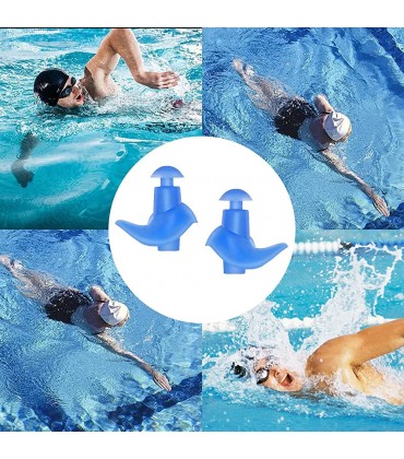 Fulenyi wasserdichte Ohrstöpsel zum Schwimmen wasserdichte Wiederverwendbare Silikon-Ohrstöpsel zum Schwimmen Kleine Wiederverwendbare Ohrstöpsel für Kinder und Erwachsene - BALLD92K