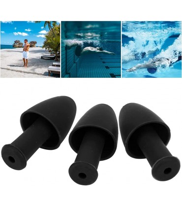 Oure Schwimm-Ohrstöpsel Schwimmzubehör Komfortable 3 Stück für das Schwimmtraining zum täglichen Baden für Wasserspiele - BWAPMAK4