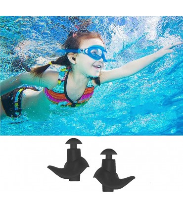 Vecksoy Ohrstöpsel mit Silikonschraube | wasserdichte Wiederverwendbare Silikon-Ohrstöpsel zum Schwimmen | Geeignet zum Schwimmen Duschen Baden Surfen Schnorcheln und für andere Wassersportarten - BPDWVM2E