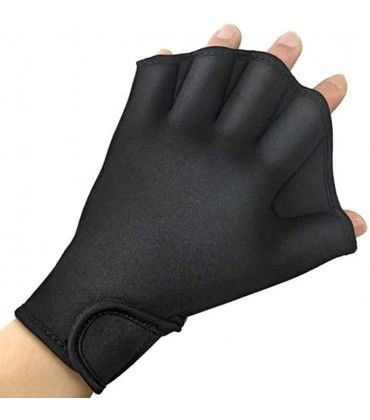 Aquatic Handschuhe zur Unterstützung des Oberkörperwiderstands Trainings-Schwimmhandschuhe mit verstellbarem Handgelenkriemen Größen für Erwachsene und Kinder - BYRHB9H8