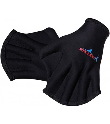 BYFRI 1 Paar Handschuhe Für Aquatic Helping Oberkörper Widerstand Schwimmfuß Schwimmhandschuhe Handschlaufe Well Stitching Verblassen Größen Für Männer Frauen Erwachsene Kinder - BKEXR1BK