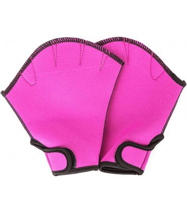 Qagazine Aquatic-Handschuhe Schwimm-Trainingshandschuhe groß gewebt Schwimmhandschuhe fingerlos wasserabweisend Paddel-Handschuhe für Herren und Damen Tauchen Surfen Fitness - BSAMN3QJ