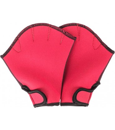 Qagazine Aquatic-Handschuhe Schwimm-Trainingshandschuhe groß gewebt Schwimmhandschuhe fingerlos wasserabweisend Paddel-Handschuhe für Herren und Damen Tauchen Surfen Fitness - BKMJN3VH