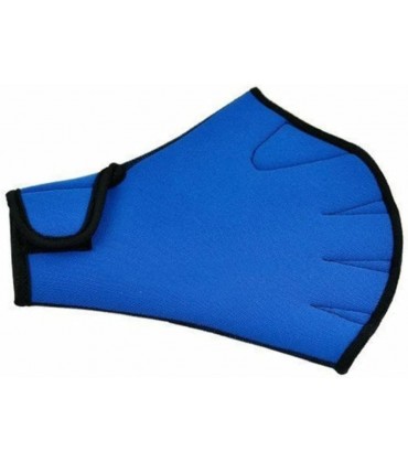 Yoyakie Schwimmhandpaddel Training Schwimmhandschuhe Fingerlose Netzewässerwiderstand 1 Paar Schwimmhandschuhe blau schwimmfingerloses Netzbett - BUTUZ78J