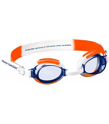 Flipper SwimSafe 1035 – Schwimmbrille für Kleinkinder ab 12 Monaten verstellbar mit UV Schutz und Antibeschlag inklusive Brillenetui - BPPOC1K2