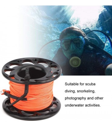 Alvinlite Schnurrad aus Kunststoff Diving Surface Marker Boje Tauchschnurrad für UnterwasseraktivitätenSchwarz - BGGNY5NJ
