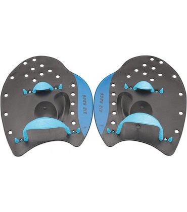 F Fityle Schwimmtrainings-Handpaddel Schwimmpaddel-Hand mit verstellbaren Riemen Schwimmhandpaddel für Erwachsene und Kinder professionelles Schwimmzubehör blaues S - BKLEE628